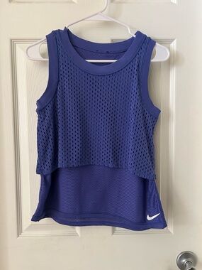 Nike Purple Double-Layer Mesh Tank Top
